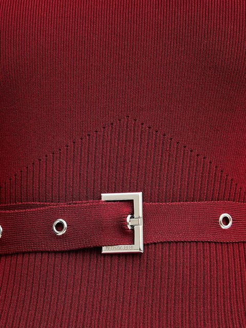 Patrizia Pepe sweter damski kolor czerwony lekki 8K0309 K274