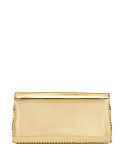 Ferragamo crystal-embellished chain-strap clutch bag - Gold - zdjęcie produktu nr 2