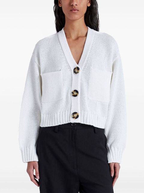 Proenza Schouler cropped knit cardigan - White
