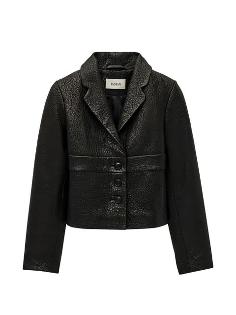 Ba&Sh leather cropped jacket - Black - zdjęcie produktu nr 1