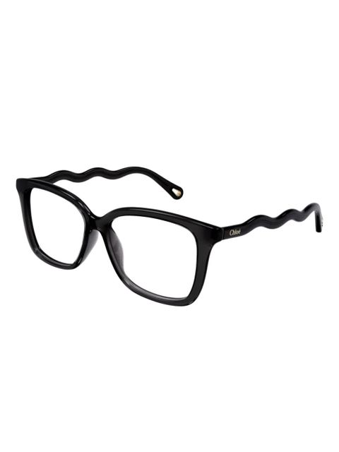 Chloé Eyewear wavy-temple square glasses - Black - zdjęcie produktu nr 2