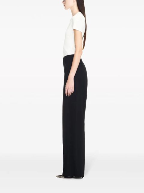 Off-White wool straight-leg trousers - Black - zdjęcie produktu nr 2
