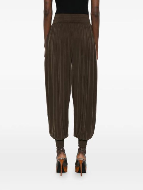 Balmain shirred trousers - Brown