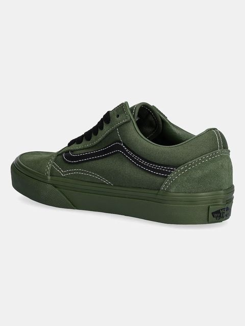 Vans tenisówki zamszowe Old Skool kolor zielony VN000D6W2031