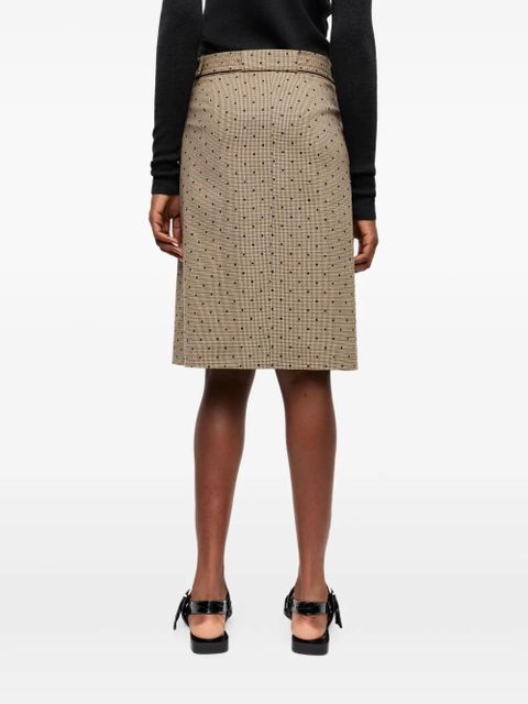 GANNI polka dot-print skirt - Neutrals