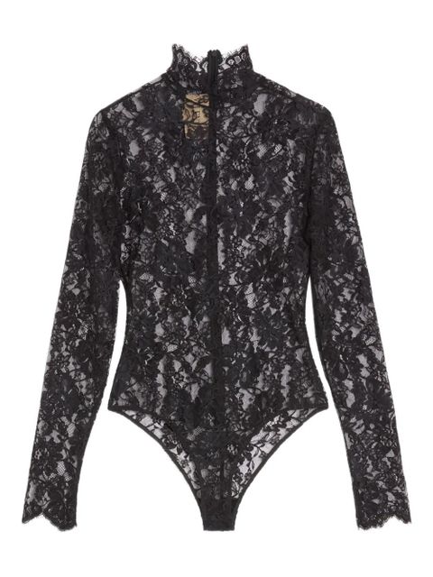 Valentino Garavani high-neck lace bodysuit - Black - zdjęcie produktu nr 1