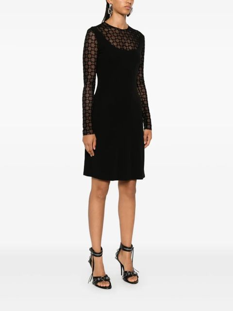 Givenchy 4G flocked midi dress - Black