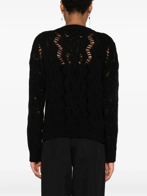 OUR LEGACY cable-knit sweater - Black