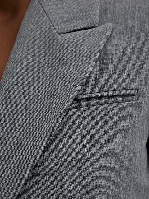 AllSaints marynarka ASTRA kolor szary jednorzędowa gładka W038QD