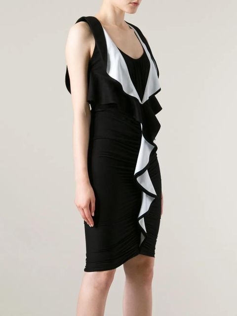 Givenchy ruffle front dress - Black