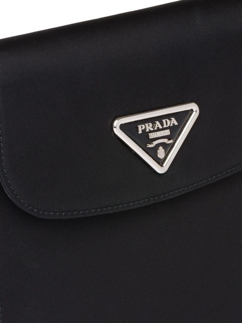 Prada logo plaque shoulder bag - Black - zdjęcie produktu nr 2