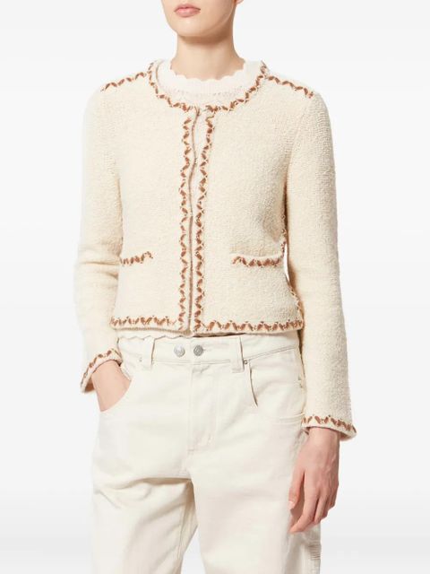 MARANT ÉTOILE Rochelle trim-detail cardigan - Neutrals