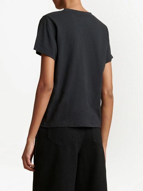 KHAITE The Emmylou cotton T-shirt - Black