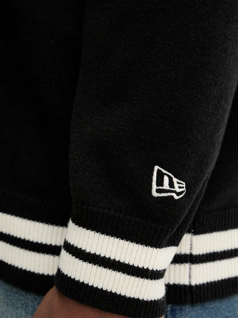 New Era kardigan z domieszką wełny kolor czarny 60684475