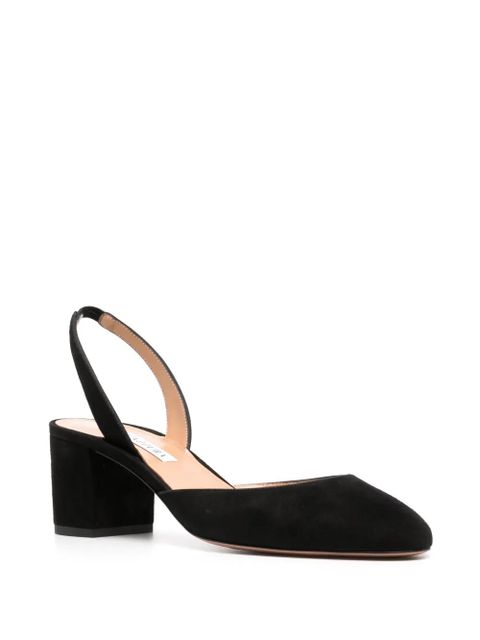 Aquazzura slingback block-heel pumps - Black - zdjęcie produktu nr 2