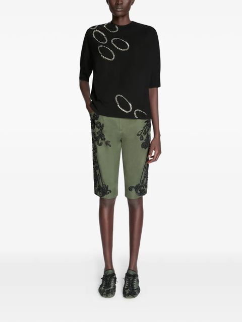 DRIES VAN NOTEN embellished knitted top - Black - zdjęcie produktu nr 2