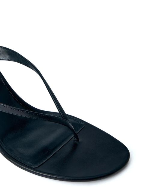 Saint Laurent thong strap heeled mules - Black