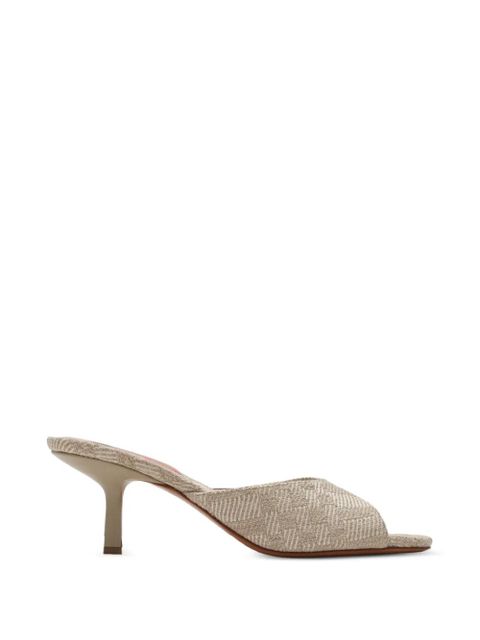Burberry check Mews low sandals - Neutrals - zdjęcie produktu nr 1
