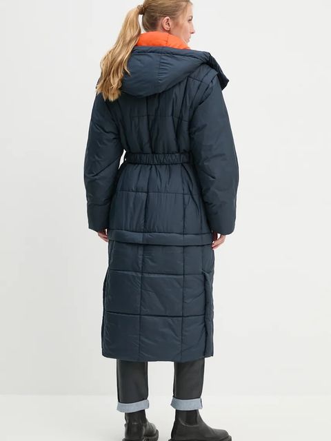 G-Star kurtka damska kolor granatowy zimowa oversize D25232-B958