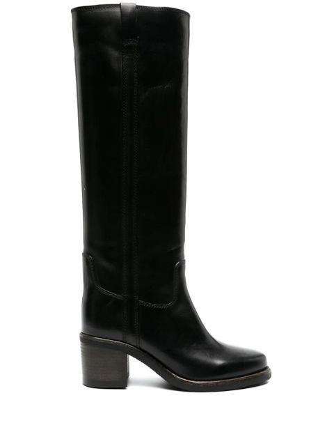 ISABEL MARANT Seenia 70mm leather boots - Black - zdjęcie produktu nr 1
