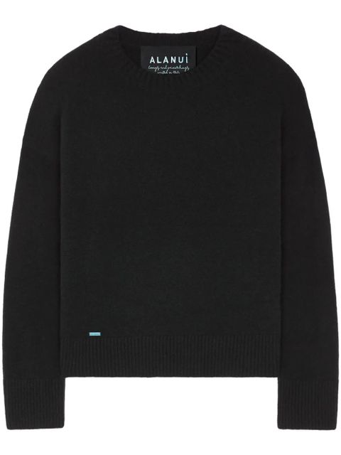 Alanui ribbed-edge cashmere-blend jumper - Black - zdjęcie produktu nr 1