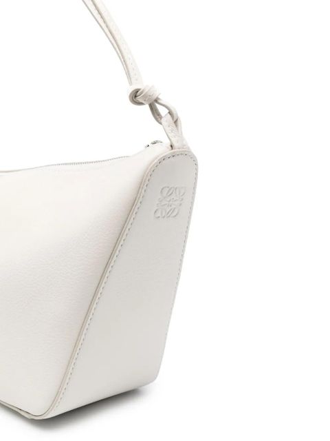 LOEWE mini Hammock Hobo leather bag - White