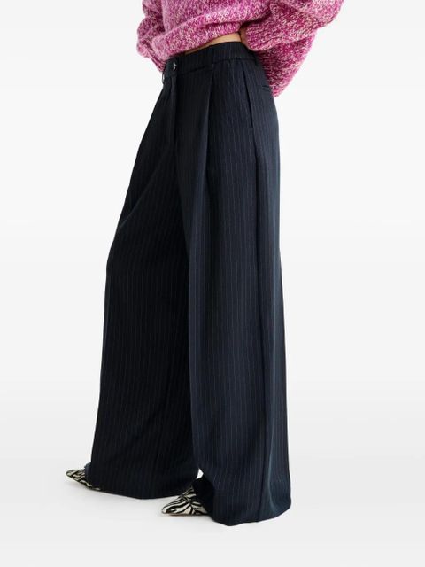 Essentiel Antwerp pinstripe-pattern pleated trousers - Blue