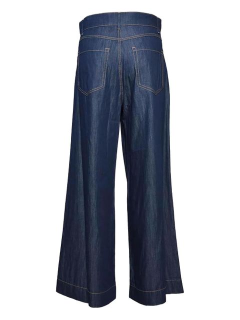Max Mara contrast-stitching jeans - Blue - zdjęcie produktu nr 2