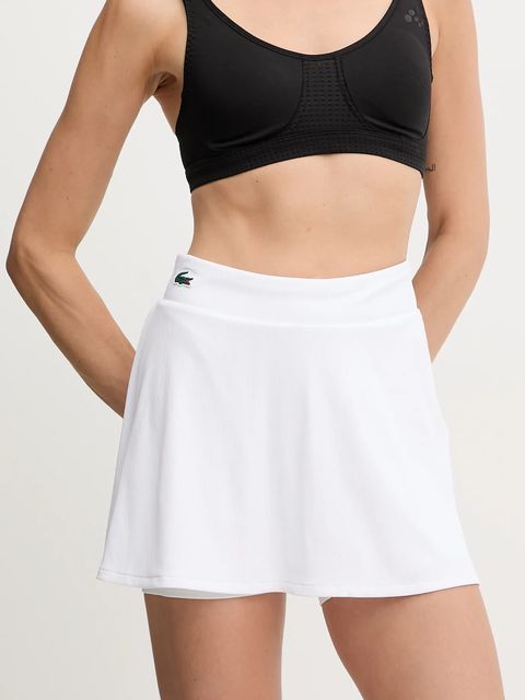 Lacoste spódnica kolor biały mini rozkloszowana JF4193 - zdjęcie produktu nr 1