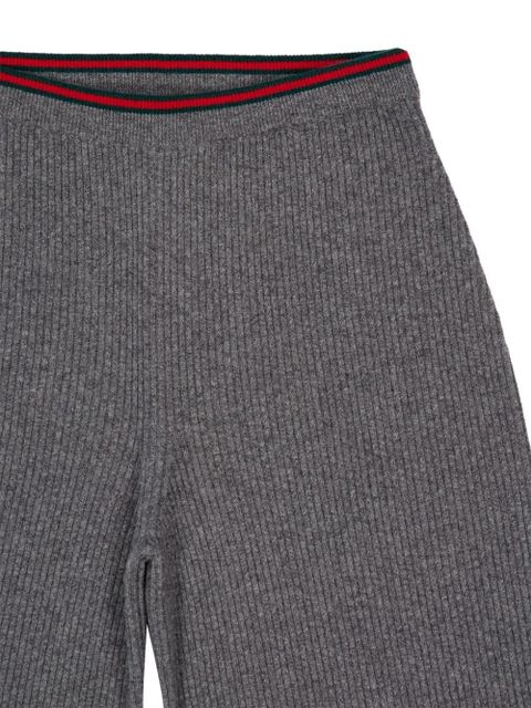 Gucci felted knit straight trousers - Grey