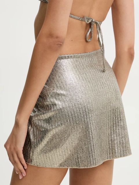 Answear.LAB dwuczęściowy strój kąpielowy kolor złoty lekko usztywniona miseczka