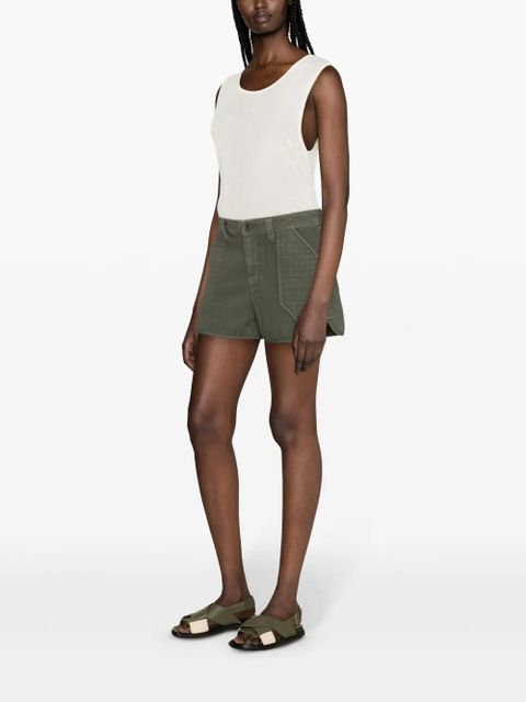 Zadig&Voltaire Sei twill mini shorts - Green