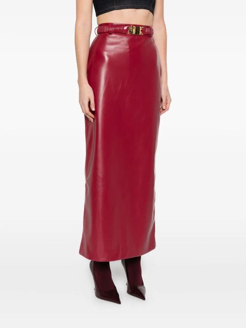 Rowen Rose belted midi skirt - Red - zdjęcie produktu nr 2