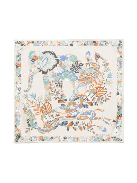 Longchamp Forêt Longchamp scarf 50 - Grey - zdjęcie produktu nr 1