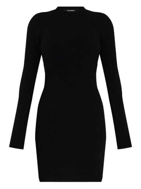 Balmain ribbed long-sleeve dress - Black - zdjęcie produktu nr 1