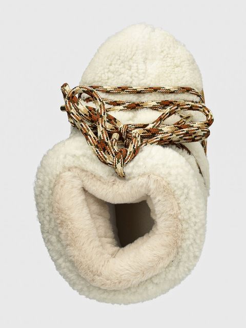 Moon Boot śniegowce zamszowe MB ICON LOW SHEARLING
