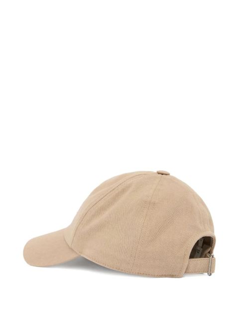 ISABEL MARANT Tomas embroidery cap - Neutrals