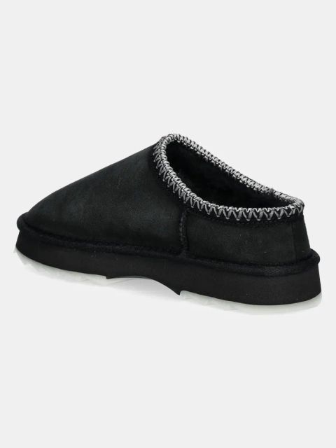 Emu Australia kapcie zamszowe Sharky Scuff kolor czarny W13179 Black