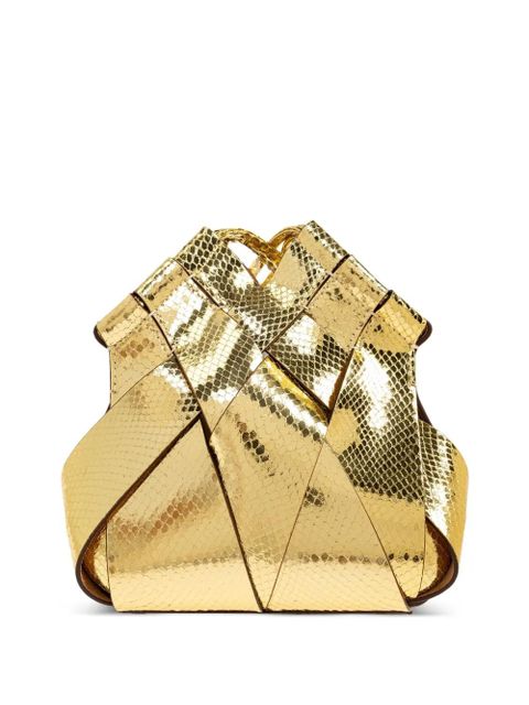 Ulla Johnson Charlotte metallic leather cross body bag - Gold - zdjęcie produktu nr 1