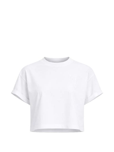 TWINSET embroidered cropped T-shirt - White - zdjęcie produktu nr 1
