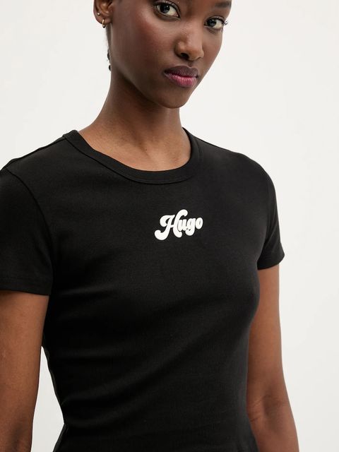 HUGO t-shirt bawełniany Delanor_2 - zdjęcie produktu nr 2