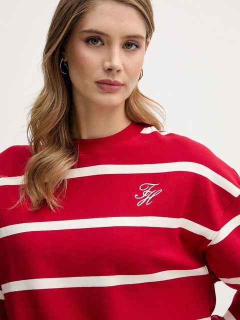 Tommy Hilfiger longsleeve kolor czerwony WW0WW48431