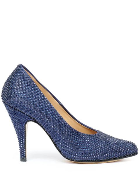 Maison Margiela Tabi 110mm rhinestone-embellished pumps - Blue - zdjęcie produktu nr 1