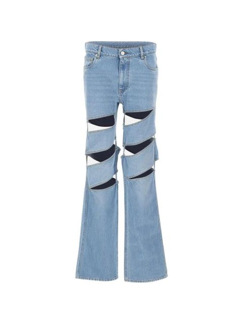 Coperni spiral cut-outs straight jeans - Blue - zdjęcie produktu nr 1