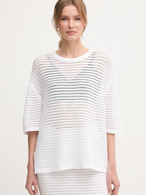 Marc Aurel t-shirt damski kolor biały 8957-8000-82062 - zdjęcie produktu nr 1