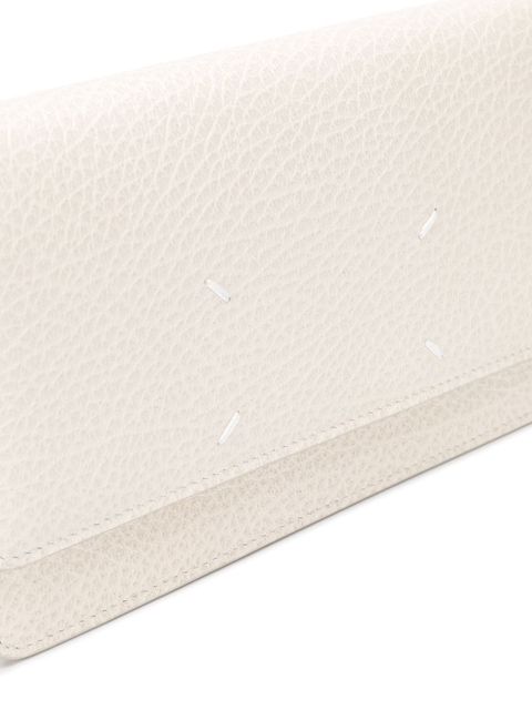 Maison Margiela four-stitch leather wallet-on-chain - White