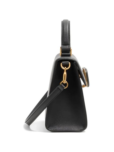 Valentino Garavani VSling grainy leather shoulder bag - Black