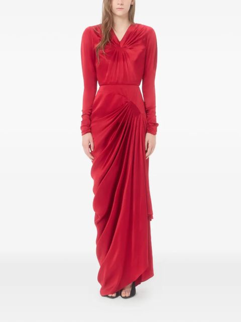 Valentino Garavani crepe satin gown - Red - zdjęcie produktu nr 2