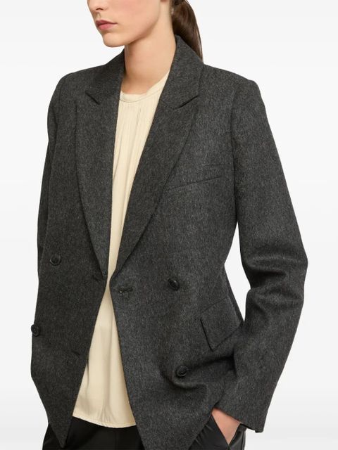 Yves Salomon double breasted blazer - Grey