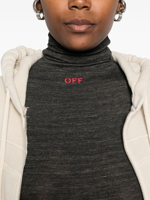 Off-White roll-neck sweater - Grey